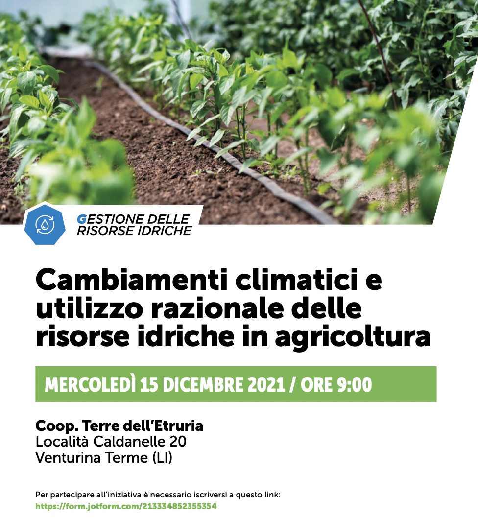 Cambiamenti climatici e utilizzo razionale delle risorse idriche in agricoltura